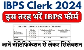 IBPS Clerk Recruitment 2024